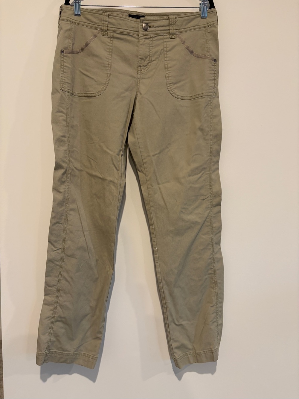 Marmot Women's Khaki Cotton Blend Hiking Camping Utility Pants Size 10
